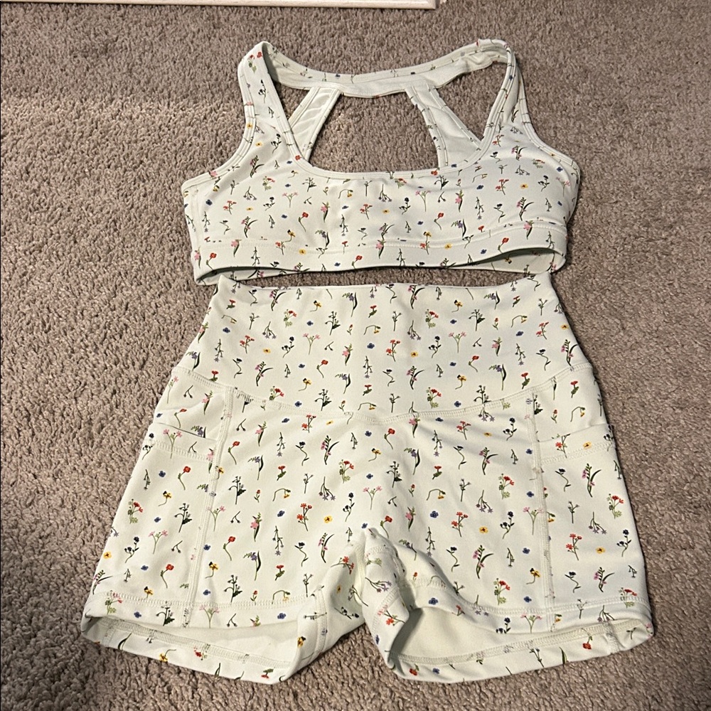 POPFLEX Floral Print Activewear Set